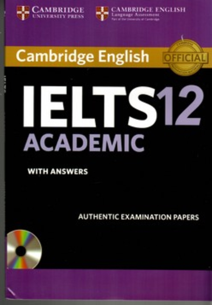 تصویر  IELTS 12 - Academic - Cambridge + CD (رقعی-شمیز)